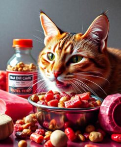 Raw Cat Food Poses Risks for Pets, Owners - AI Generated Image