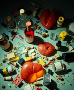 Scientists finally reveal the hidden mechanism linking alcohol to fatty liver - AI Generated Image