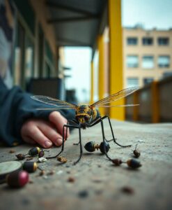 Sleep and memory consolidation in insects - AI Generated Image