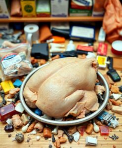 4.87M Pounds of Frozen Chicken Recalled for Metal - AI Generated Image