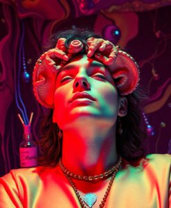 A single dose of psilocybin may rewire the brain for lasting relief - AI Generated Image