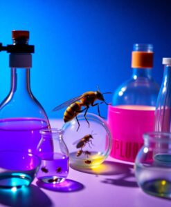 How miscommunication can improve collective performance in social insects - AI Generated Image