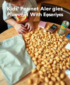 Kids' Peanut Allergies Plummet With Early Exposure - AI Generated Image