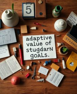 The adaptive value of stubborn goals - AI Generated Image