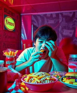 Ultra-Processed Food Addiction Common in Gen X - AI Generated Image