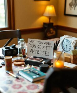 What to Do When 'Sunset Anxiety' Strikes - AI Generated Image