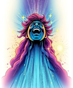 Coming Up Next: The Extent of the Perceptual Window in Comic Reading - AI Generated Image