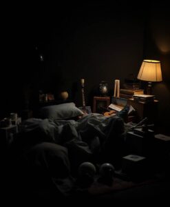 How a Full Moon Affects Sleep - AI Generated Image