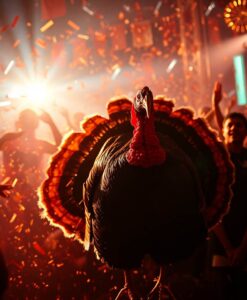 Thanksgiving Turkey is Good for Body and Mind - AI Generated Image