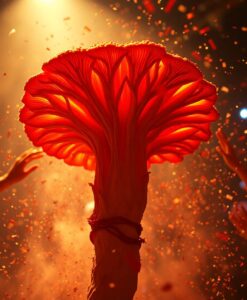 This engineered fungus cuts emissions and tastes like meat - AI Generated Image