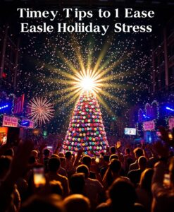 Timely Tips to Ease Holiday Stress - AI Generated Image