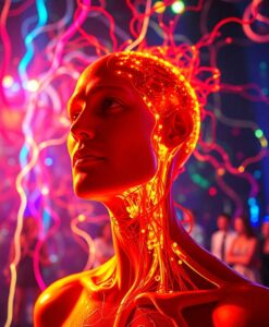 Toward understanding the neurophysiological basis of spontaneous thought - AI Generated Image