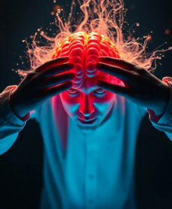 Scientists find hidden brain nutrient drop that may fuel anxiety - AI Generated Image