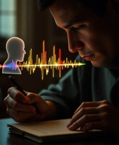 A Data‐Limit Account of Release From Masking During Speech‐on‐Speech Listening - AI Generated Image