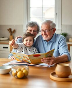 Helping with grandkids may slow cognitive decline - AI Generated Image