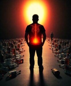 Long-term alcohol use linked to a sharp rise in rectal cancer - AI Generated Image