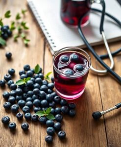 New review finds wild blueberries support heart and gut health - AI Generated Image