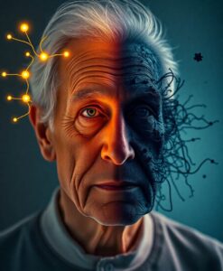 One protein may decide whether brain chemistry heals or harms - AI Generated Image