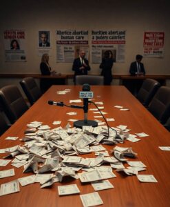 What the Health? From KFF Health News: Culture Wars Take Center Stage - AI Generated Image