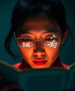 Chinese Readers Process Word Class of Parafoveal Words During Sentence Reading - AI Generated Image