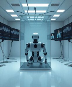 Consciousness indicators, mimicry, and internal variants - AI Generated Image