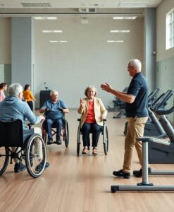 How to Improve Accessibility in Your Fitness Center - AI Generated Image