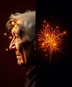 Scientists found a protein that drives brain aging — and how to stop it - AI Generated Image