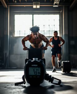 A HYROX-Inspired Workout: Combining Functional and Cardio Training - AI Generated Image