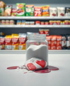 Common Food Preservatives Tied to Heart Problems - AI Generated Image