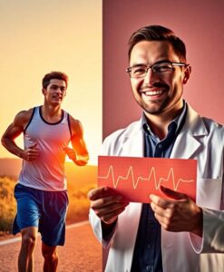 High Fitness Doesn't Raise A-Fib Risk in Young Men - AI Generated Image