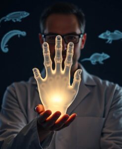 Scientists found the “holy grail” gene that could one day help humans regrow limbs - AI Generated Image