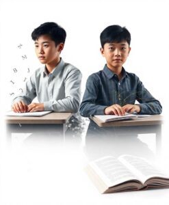 Second‐Language Learning Facilitates Non‐Adjacent Dependency Learning: Effects Moderated by Specific Language - AI Generated Image