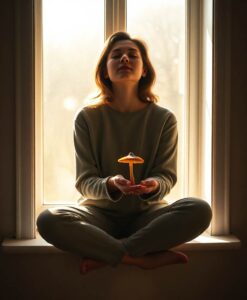 Single Psilocybin Dose Eases Depression Fast - AI Generated Image