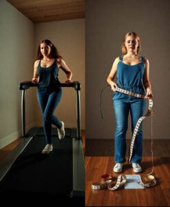 Study: Rapid Weight Loss Beats Slow and Steady - AI Generated Image
