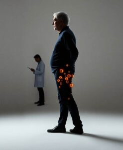 Scientists discover what triggers belly fat as we age - AI Generated Image