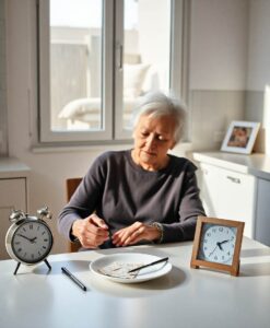 Eating within 8 hours may help keep the aging brain sharp - AI Generated Image