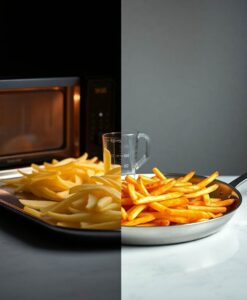 New microwave frying method could make french fries much healthier - AI Generated Image