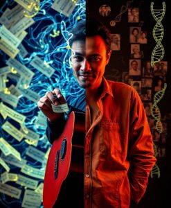 Rethinking musicians as a model for plasticity and transfer - AI Generated Image
