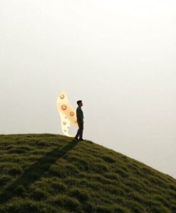 The Falling Tone That Rolls Down the Hill and Gets Slumped: Vertical Mapping of Lexical Tones with Motion and Valence - AI Generated Image