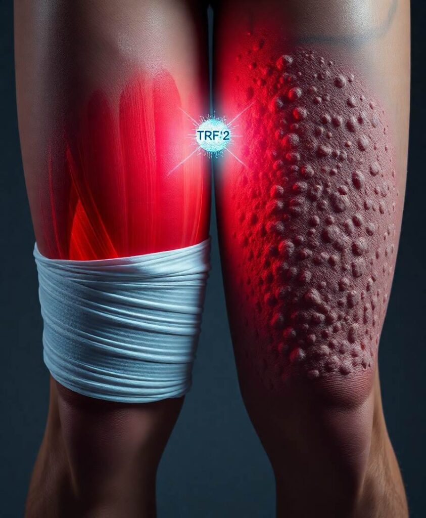 Without this protein, damaged muscle turns to fat and scar tissue