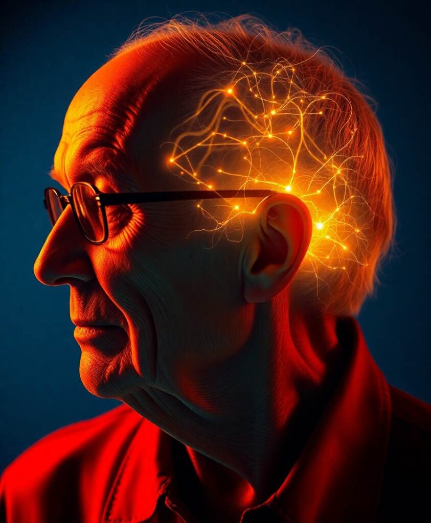 Hidden brain wiring may help keep the mind sharp as gray matter shrinks