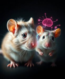 Scientists restore a brain protein and reverse signs of aging in mice - AI Generated Image