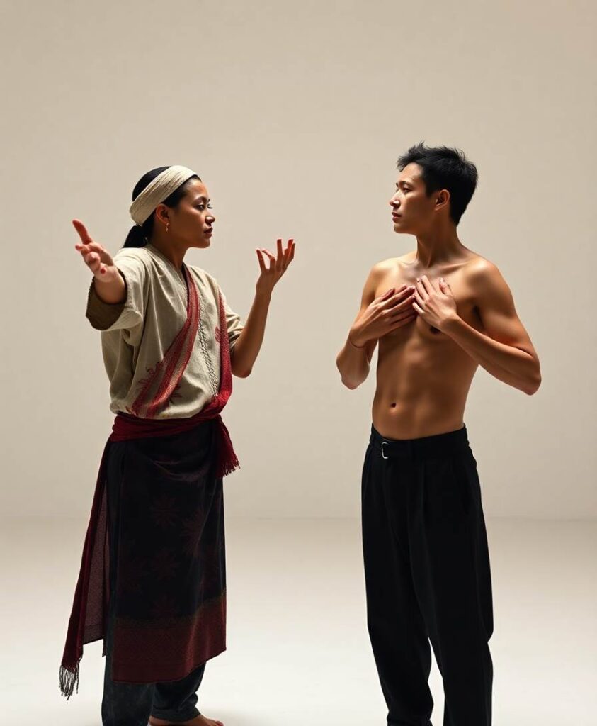 The Role of Space and Body in Referent Distinction Strategies: A Cross‐Cultural Comparison